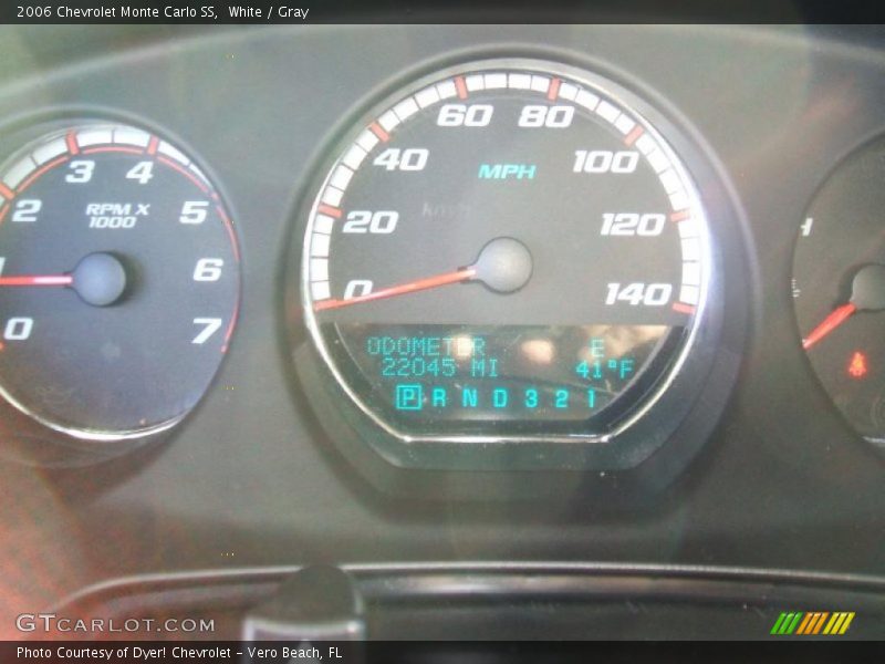 White / Gray 2006 Chevrolet Monte Carlo SS