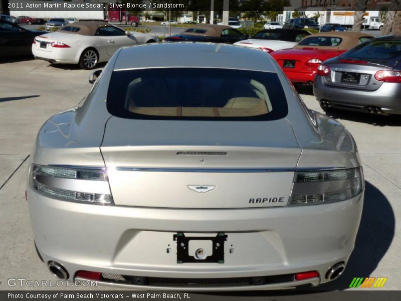  2011 Rapide Sedan Silver Blonde