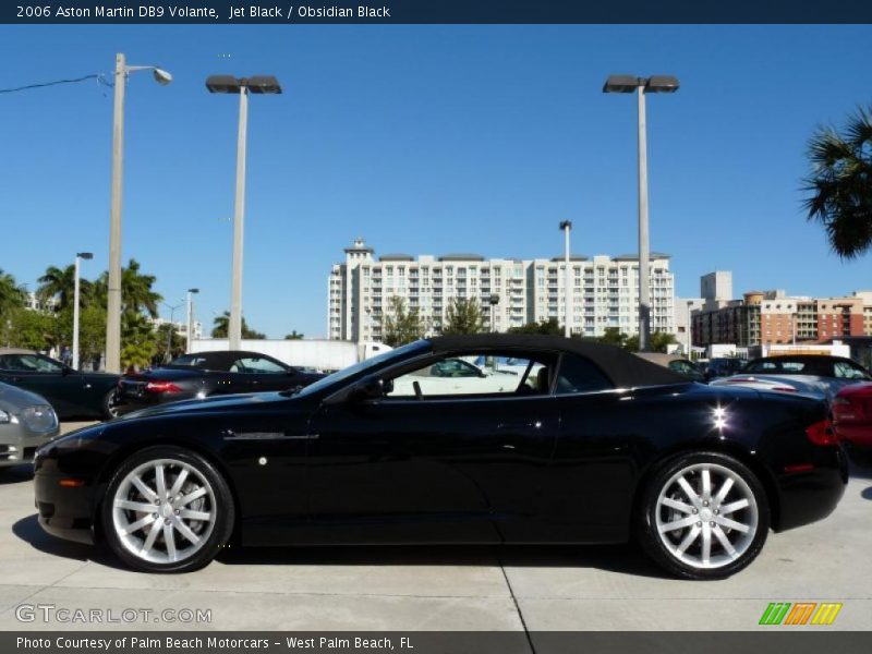 Jet Black / Obsidian Black 2006 Aston Martin DB9 Volante
