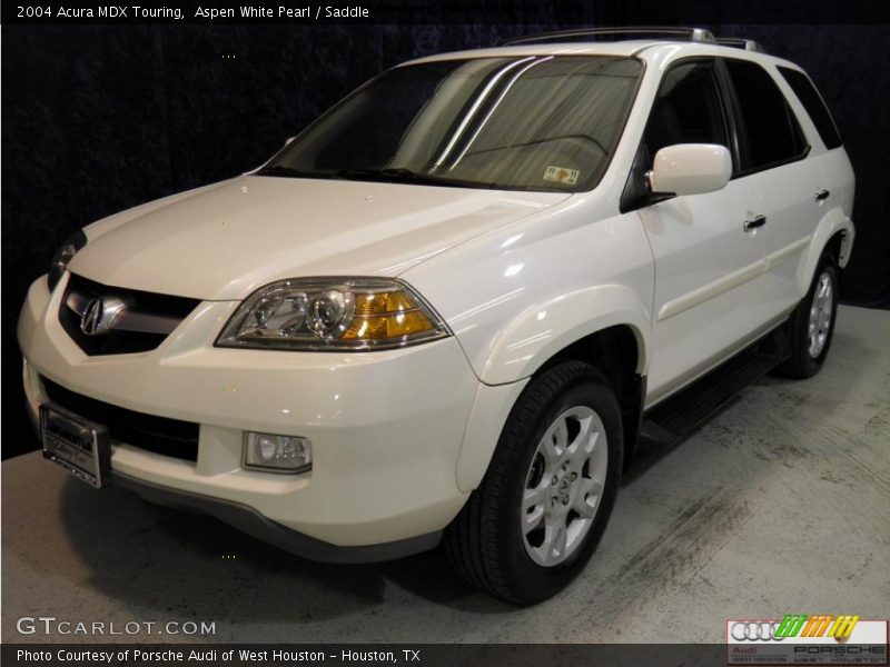 Aspen White Pearl / Saddle 2004 Acura MDX Touring