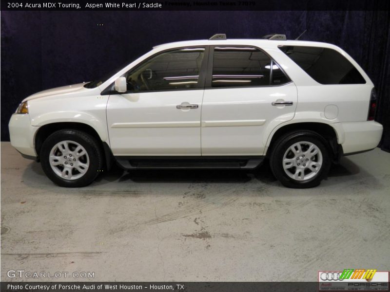 Aspen White Pearl / Saddle 2004 Acura MDX Touring