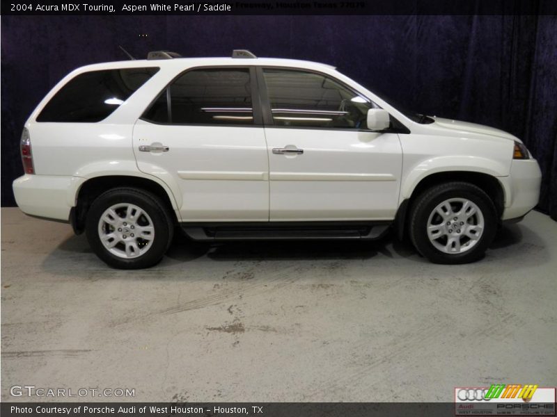 Aspen White Pearl / Saddle 2004 Acura MDX Touring