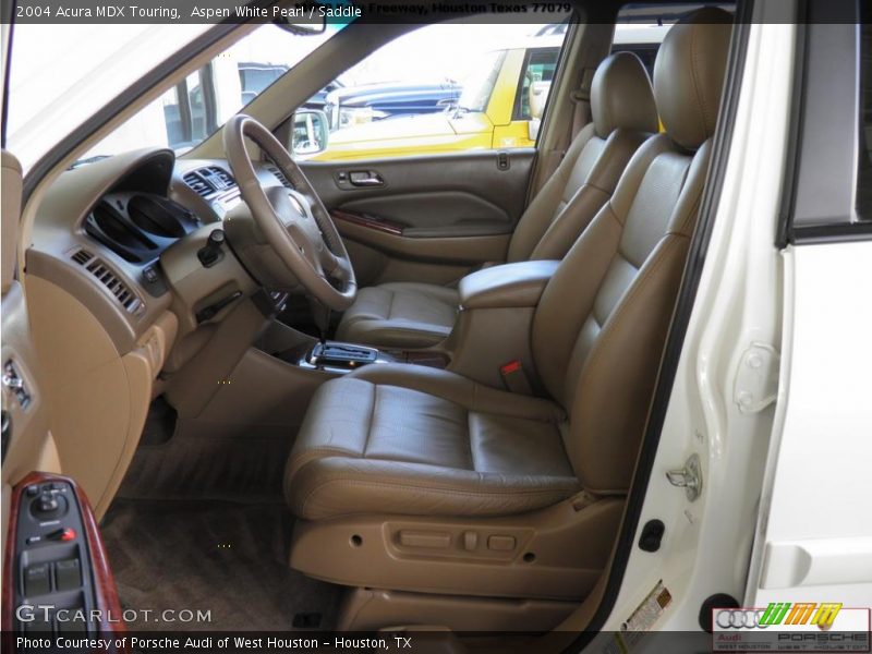 Aspen White Pearl / Saddle 2004 Acura MDX Touring