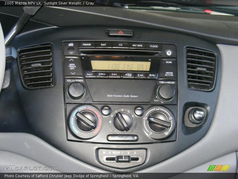 Controls of 2005 MPV LX