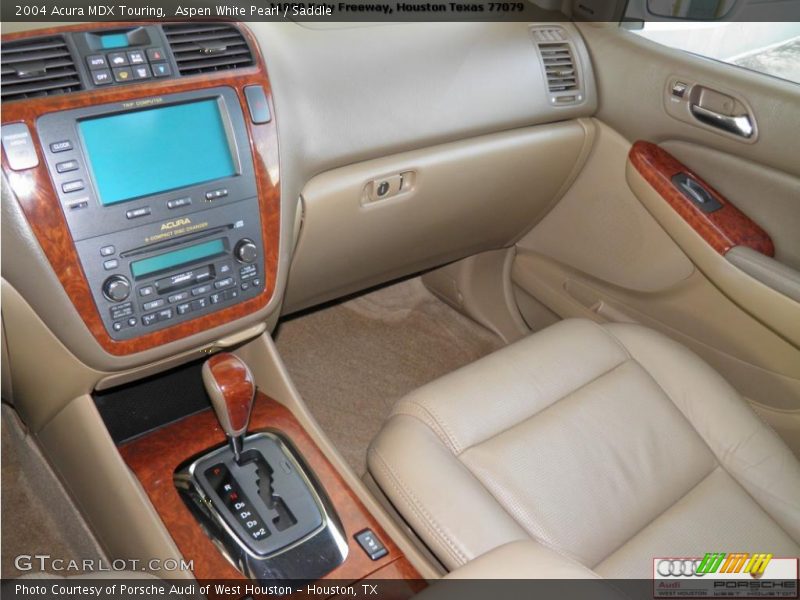 Aspen White Pearl / Saddle 2004 Acura MDX Touring