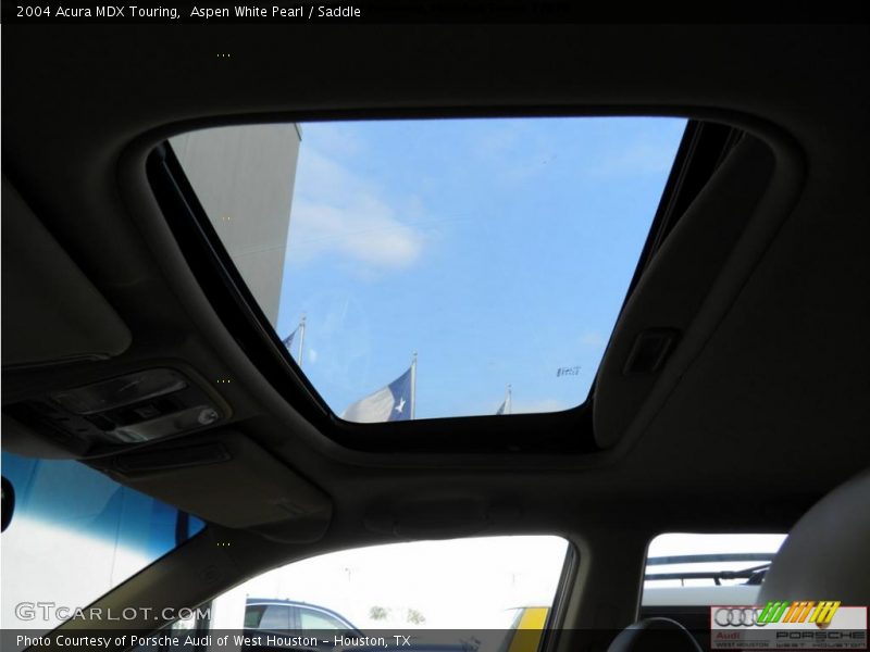 Aspen White Pearl / Saddle 2004 Acura MDX Touring