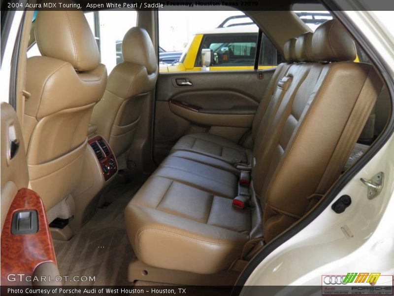 Aspen White Pearl / Saddle 2004 Acura MDX Touring