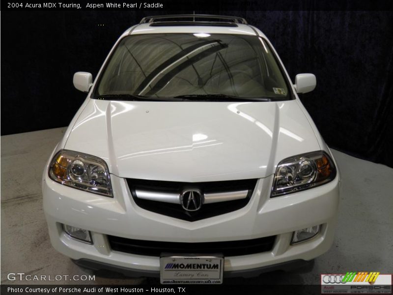 Aspen White Pearl / Saddle 2004 Acura MDX Touring