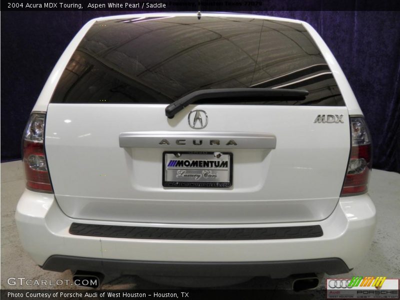 Aspen White Pearl / Saddle 2004 Acura MDX Touring