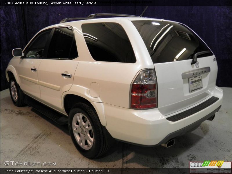 Aspen White Pearl / Saddle 2004 Acura MDX Touring