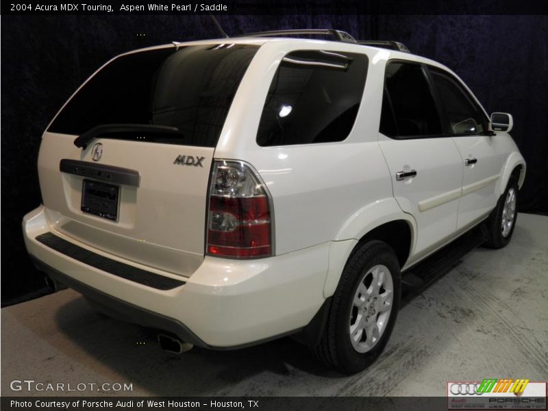 Aspen White Pearl / Saddle 2004 Acura MDX Touring