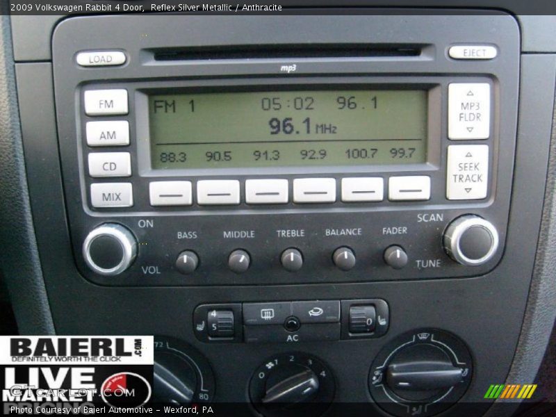 Reflex Silver Metallic / Anthracite 2009 Volkswagen Rabbit 4 Door