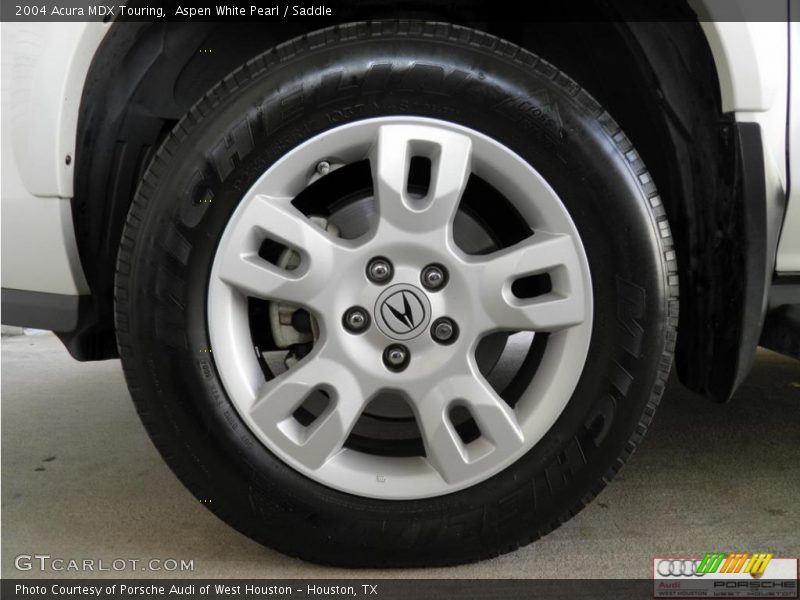 Aspen White Pearl / Saddle 2004 Acura MDX Touring