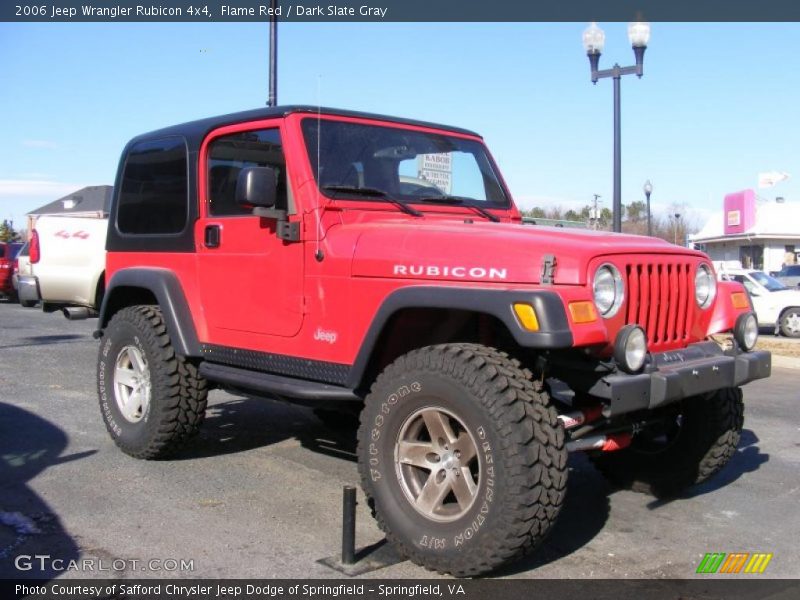 Flame Red / Dark Slate Gray 2006 Jeep Wrangler Rubicon 4x4