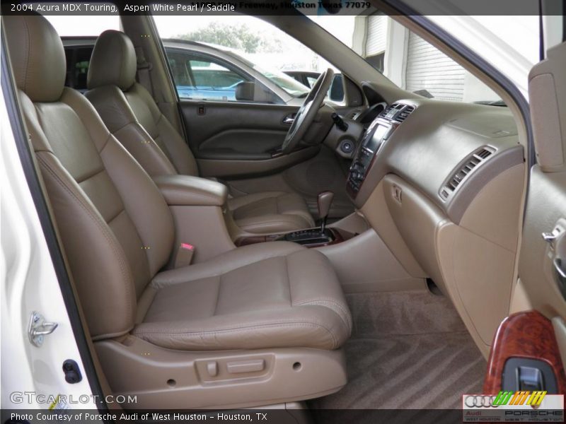 Aspen White Pearl / Saddle 2004 Acura MDX Touring