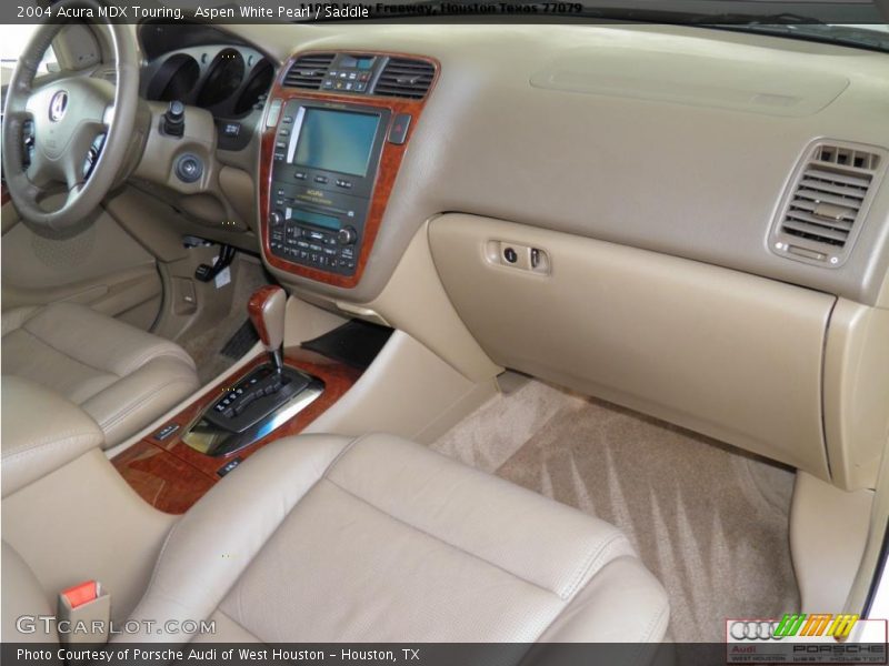 Aspen White Pearl / Saddle 2004 Acura MDX Touring