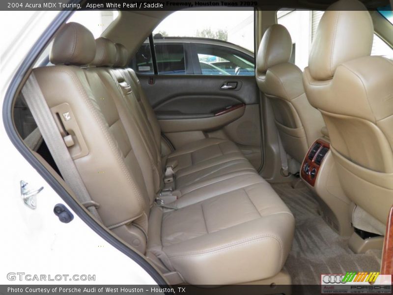 Aspen White Pearl / Saddle 2004 Acura MDX Touring