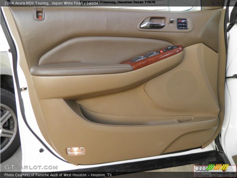 Aspen White Pearl / Saddle 2004 Acura MDX Touring