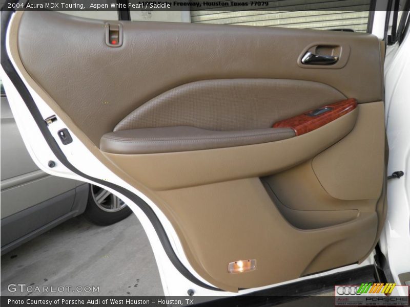 Aspen White Pearl / Saddle 2004 Acura MDX Touring