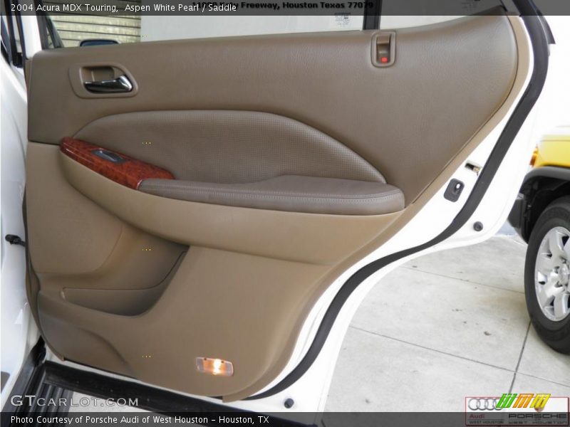 Aspen White Pearl / Saddle 2004 Acura MDX Touring