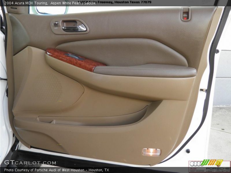 Aspen White Pearl / Saddle 2004 Acura MDX Touring