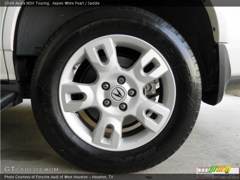 Aspen White Pearl / Saddle 2004 Acura MDX Touring