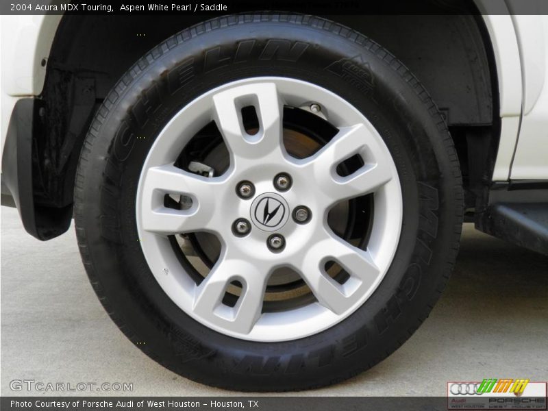 Aspen White Pearl / Saddle 2004 Acura MDX Touring