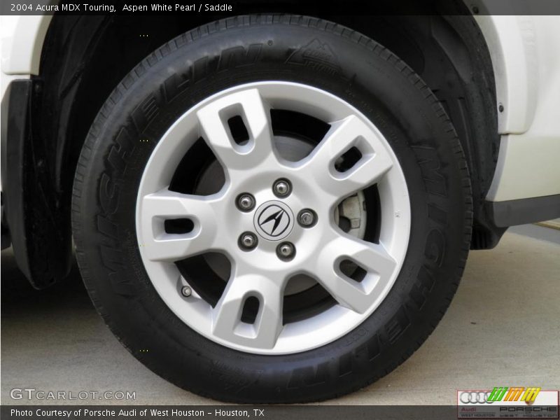 Aspen White Pearl / Saddle 2004 Acura MDX Touring