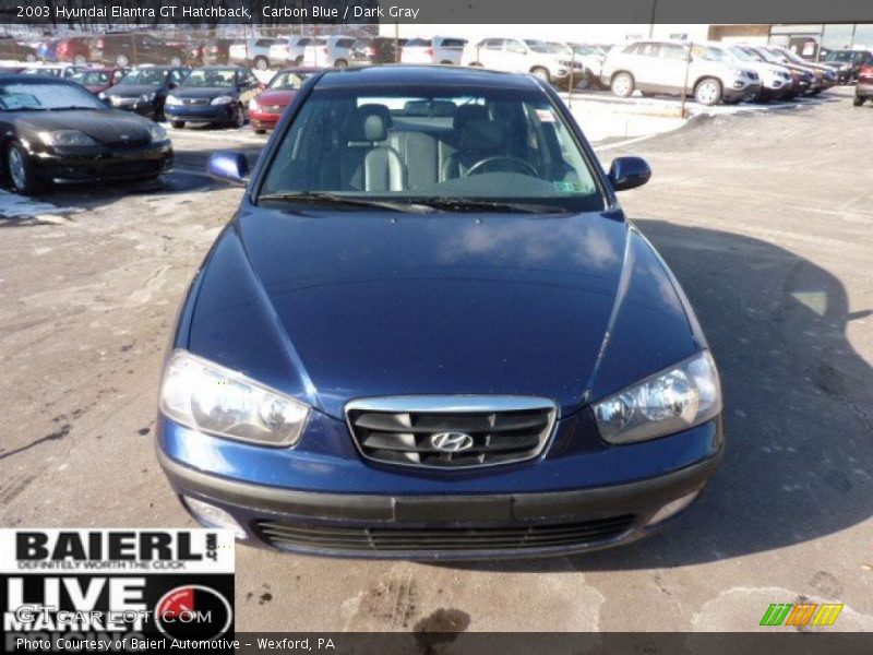 Carbon Blue / Dark Gray 2003 Hyundai Elantra GT Hatchback