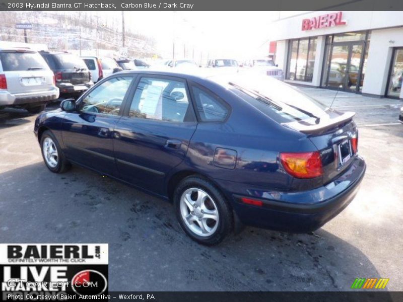 Carbon Blue / Dark Gray 2003 Hyundai Elantra GT Hatchback