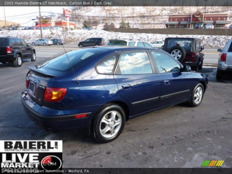 Carbon Blue / Dark Gray 2003 Hyundai Elantra GT Hatchback