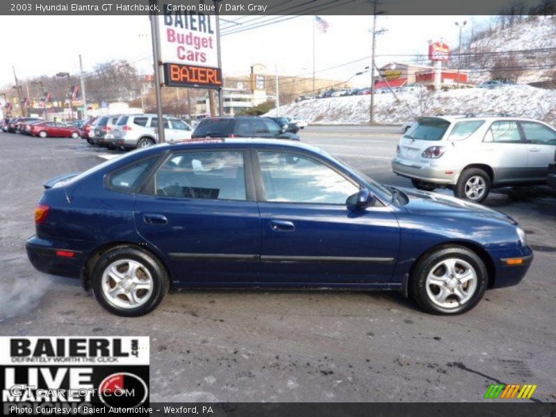 Carbon Blue / Dark Gray 2003 Hyundai Elantra GT Hatchback