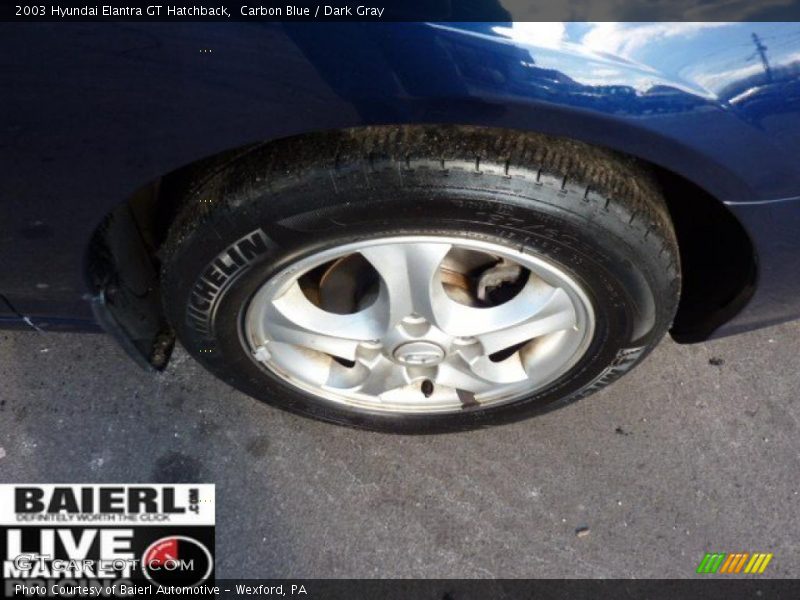 Carbon Blue / Dark Gray 2003 Hyundai Elantra GT Hatchback