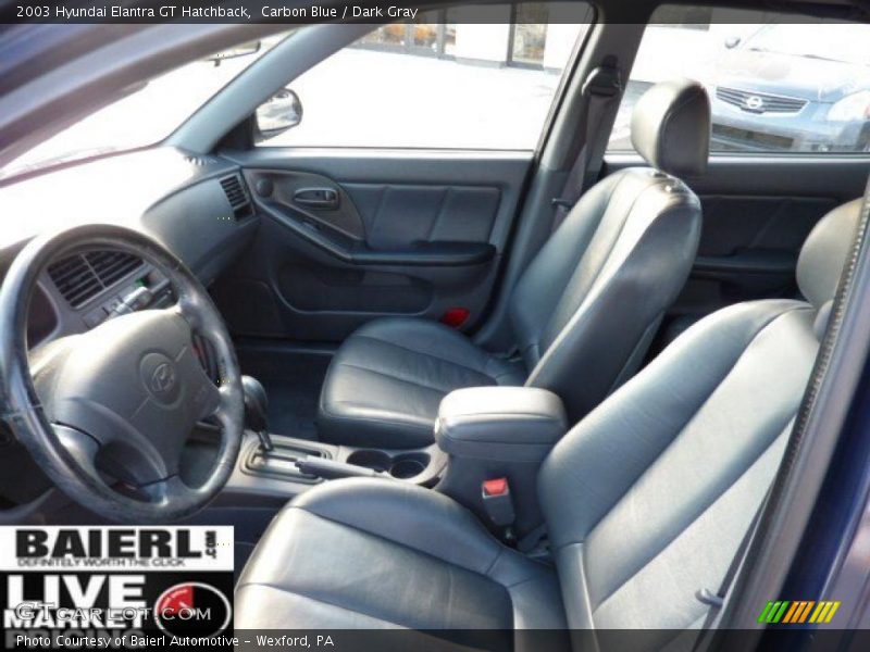 Carbon Blue / Dark Gray 2003 Hyundai Elantra GT Hatchback