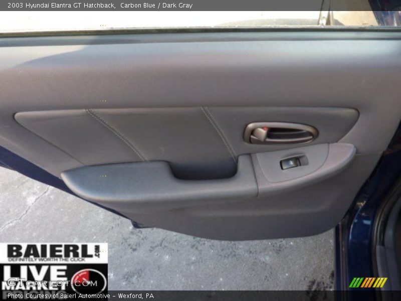 Carbon Blue / Dark Gray 2003 Hyundai Elantra GT Hatchback