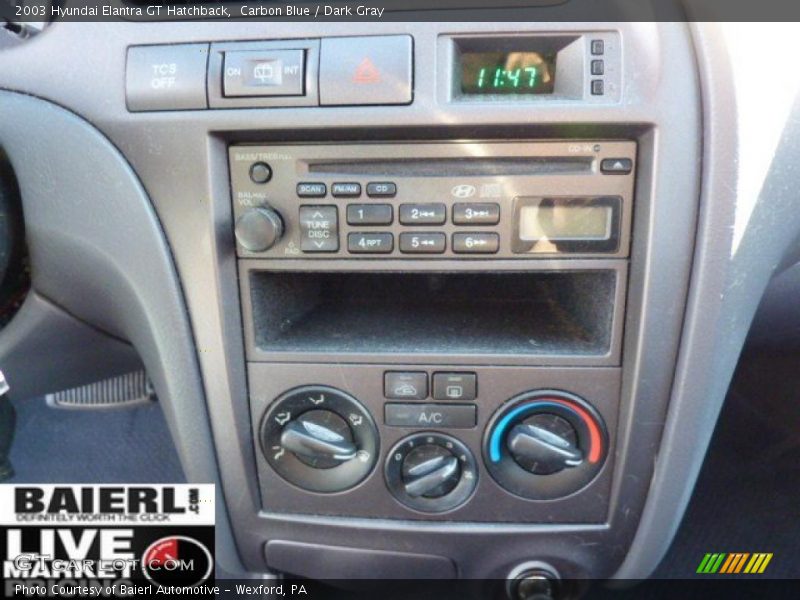 Carbon Blue / Dark Gray 2003 Hyundai Elantra GT Hatchback