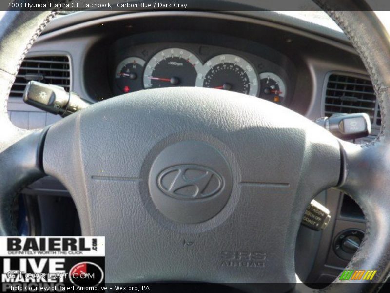 Carbon Blue / Dark Gray 2003 Hyundai Elantra GT Hatchback