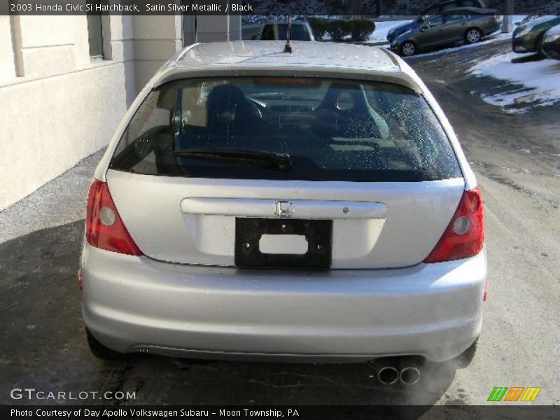 Satin Silver Metallic / Black 2003 Honda Civic Si Hatchback