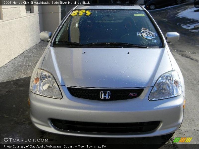 Satin Silver Metallic / Black 2003 Honda Civic Si Hatchback