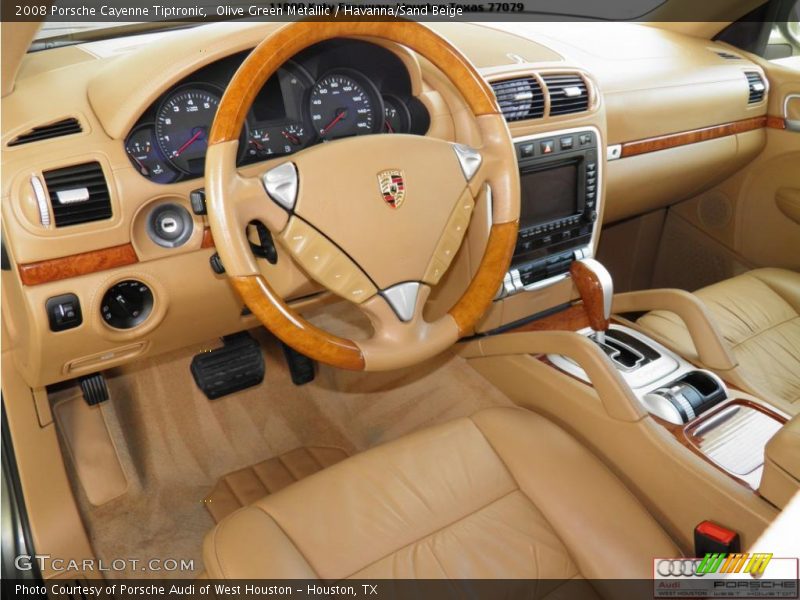 Olive Green Metallic / Havanna/Sand Beige 2008 Porsche Cayenne Tiptronic