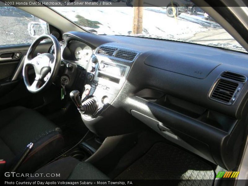 Satin Silver Metallic / Black 2003 Honda Civic Si Hatchback
