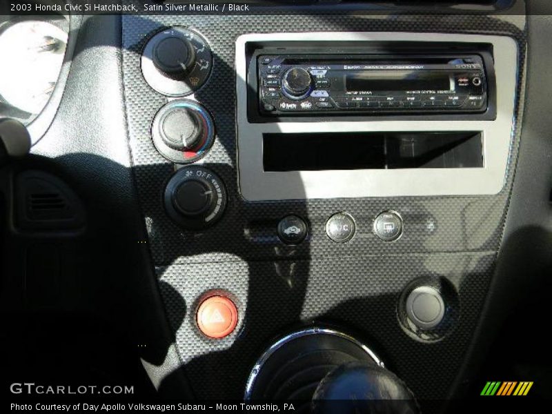 Satin Silver Metallic / Black 2003 Honda Civic Si Hatchback