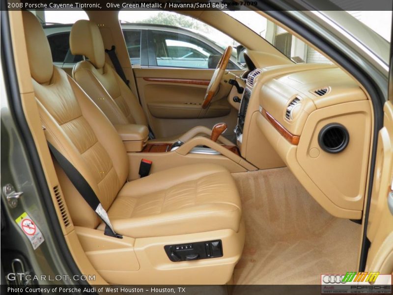 Olive Green Metallic / Havanna/Sand Beige 2008 Porsche Cayenne Tiptronic