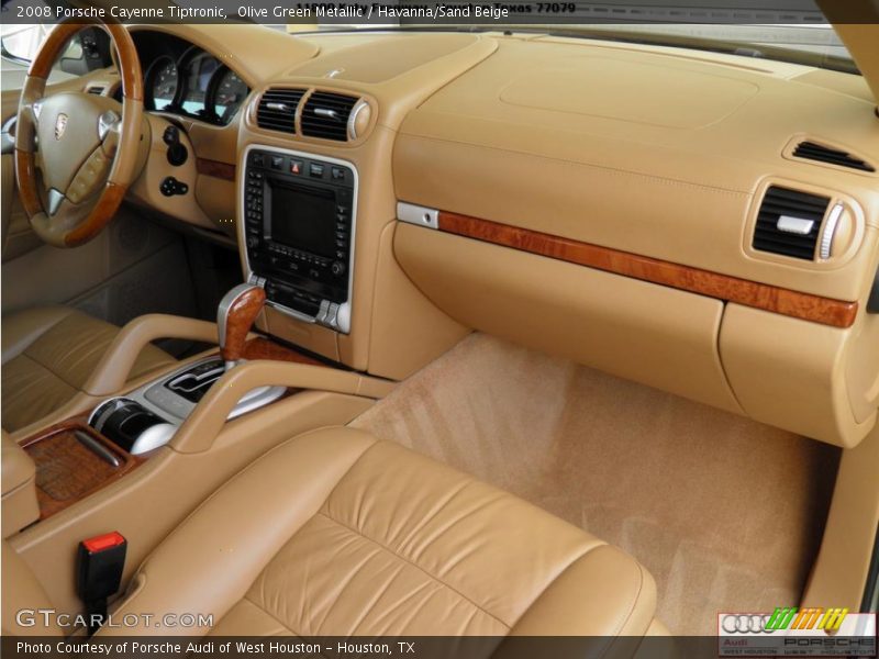 Olive Green Metallic / Havanna/Sand Beige 2008 Porsche Cayenne Tiptronic