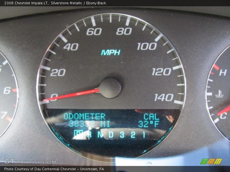 Silverstone Metallic / Ebony Black 2008 Chevrolet Impala LT
