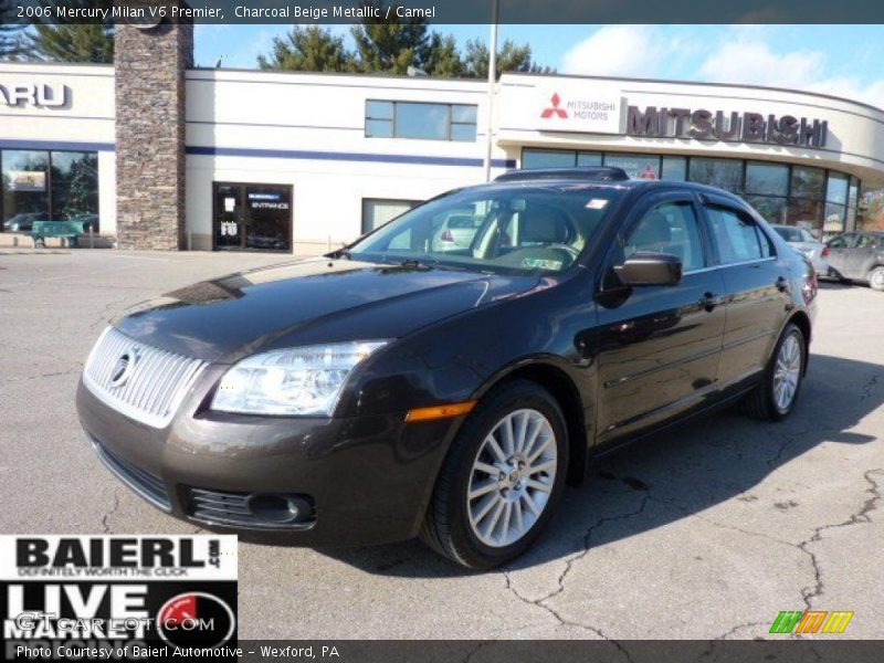 Charcoal Beige Metallic / Camel 2006 Mercury Milan V6 Premier