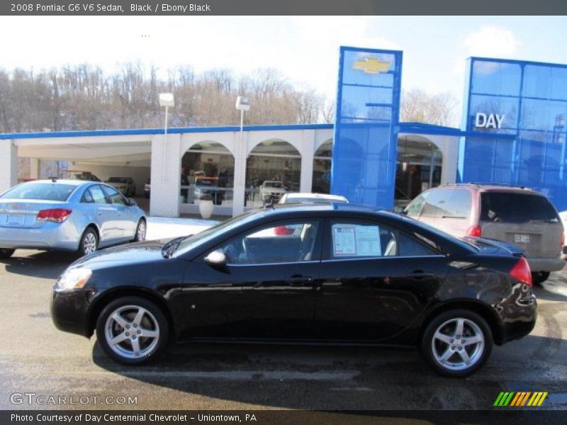 Black / Ebony Black 2008 Pontiac G6 V6 Sedan