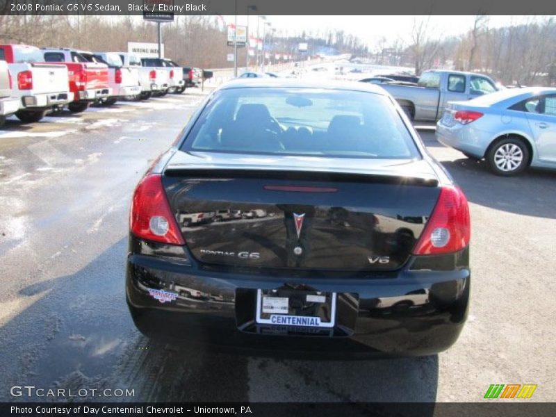 Black / Ebony Black 2008 Pontiac G6 V6 Sedan