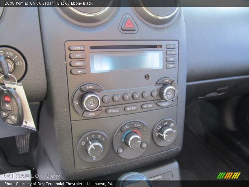 Black / Ebony Black 2008 Pontiac G6 V6 Sedan