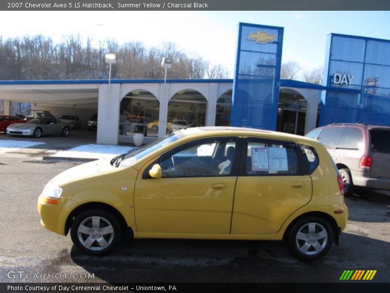 Summer Yellow / Charcoal Black 2007 Chevrolet Aveo 5 LS Hatchback